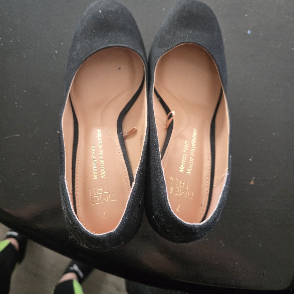 Black Suede Women's Heels